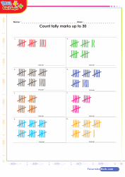 Counting Tally Marks to 30